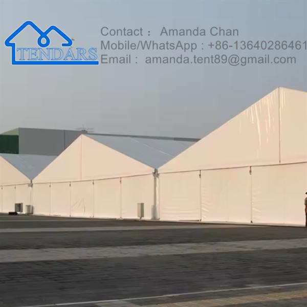Высококачественный заводская цена Большая алюминиевая рама Белый ПВХ промышленные палатки для хранения
