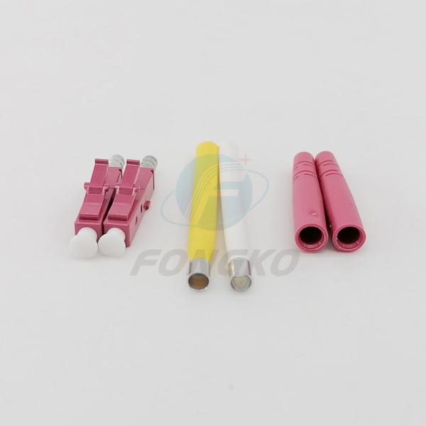 Conector da fibra ótica do duplex 2.0mm das peças FTTH FTTX OM4 do conector ótico da fibra de Lc/UPC
