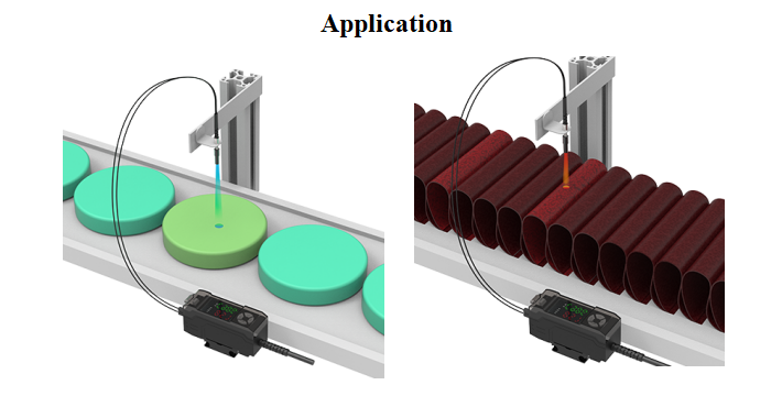 High Speed Optical Color Mark Sensor For Color Detection Identification Different Colors