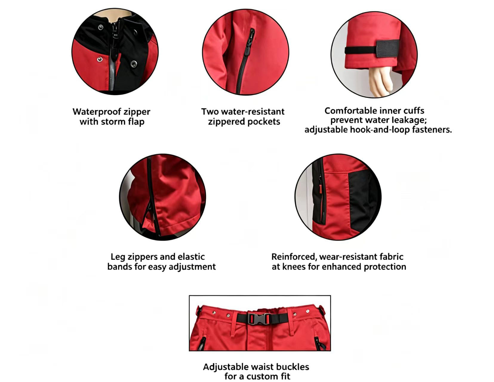 800Bar Pressure Washing Suits Split Type High Visibility Safety Clothing Waterproof