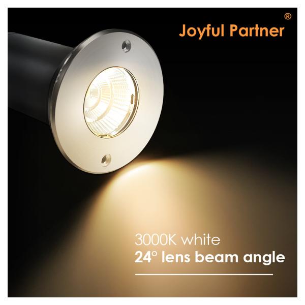 Recessed Led Buried Light Square Round Shape Sliver Aluminum Housing Outdoor IP67 Modern Style