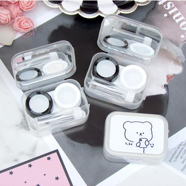 Коробка контактных линзов OEM косметическая для контейнера держателя набора перемещения глаз