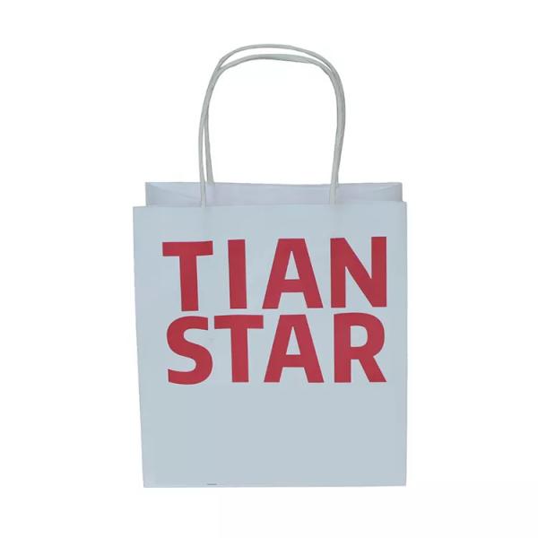 Recyclable White Printed Packaging Bag