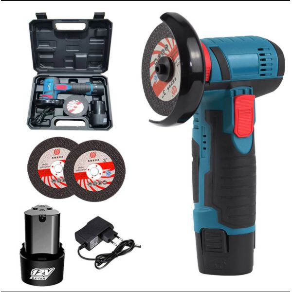 Professional High Quality 12V Lithium Battery Angle Grinder-Portable Power Tool with Variable Speed for Cutting & Polishing