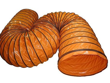 flexible ducts,100mm-1500mm,main color is oranged