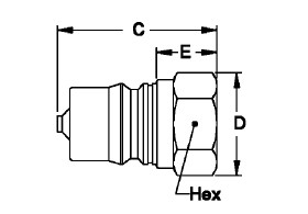 Муфта ISO BSPP, гидравлическая быстрая муфта 5000PSI