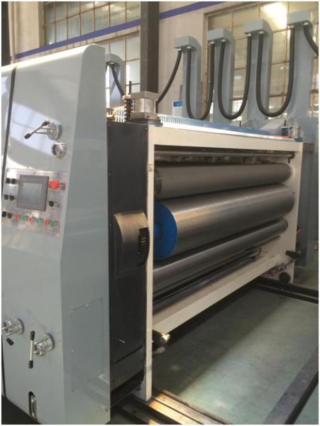 High Speed Slotter Die Cutter Multi Color Printing Electric Control Stable
