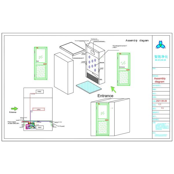 Les portes du miroir SS304 aèrent la pièce de douche pour le célibataire