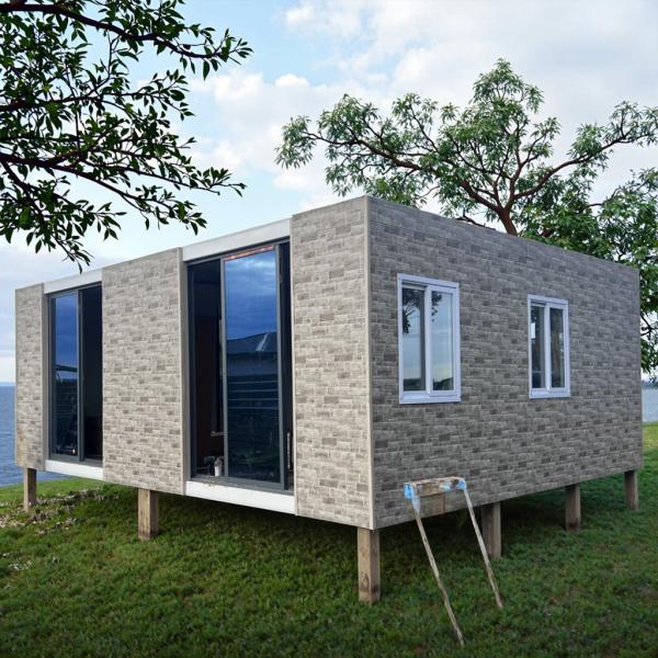 Boxspace Tiny Homes 20 pieds prêts à être expédiés avec électricité Cabane portable avec cuisine pour terrains non utilisés et bâtiments de jardin Extérieur