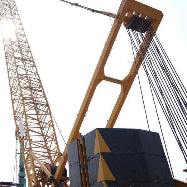 220tons Mobile Crawler Crane Used / Hydraulic Lattice Crawler Crane