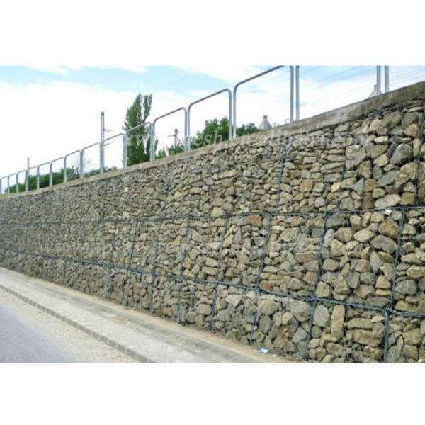 Wholesale Price Slope Protection 2x1x1m PVC Crimped Woven Hexagonal Gabion 80x100mm Durable Galfan Galvanized Gabion Box Basket
