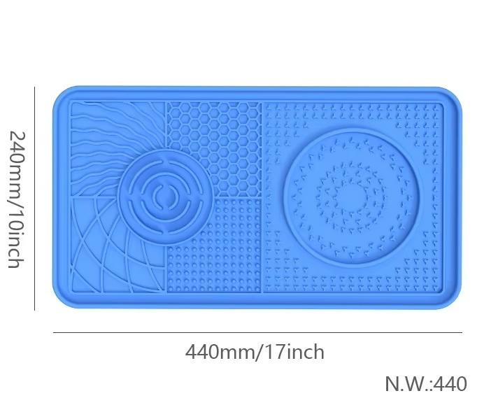 Silicone Slow Feeder Dog Bowl Anti Choking Rolling Ball Non-Slip Suction Base
