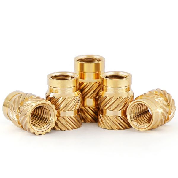 Galvanized Knurled Brass Fastener Insert Nut For In Industrial Applications