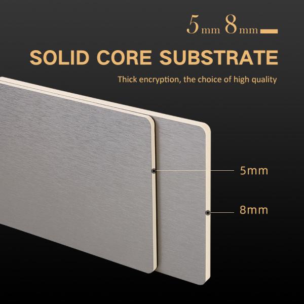 PVC Decorative Metal Bamboo Charcoal Fibre Board Panel Moistureproof