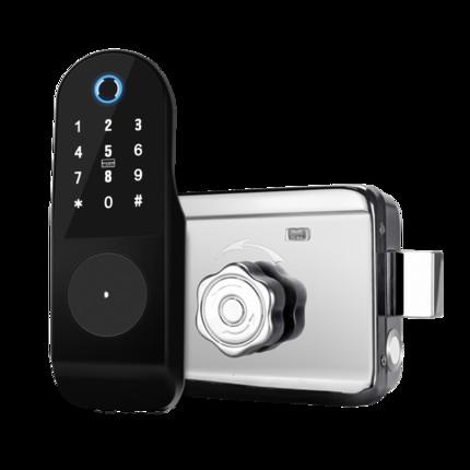 Iron Alloy Smart Deadbolt Door Lock 150mm Keyless Interior Door Lock