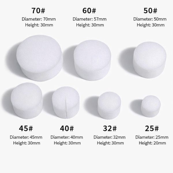 White Round Hydroponic Grow Sponge Seed Starter Plug For Indoor Gardening Planting