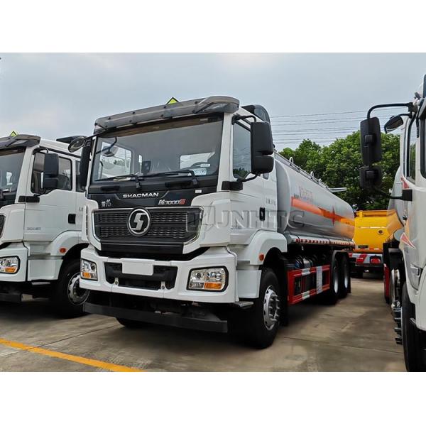 Шакман M3000 топливный танк грузовик 6 * 4 300HP Алюминиевого сплава топливный танк грузовик для продажи