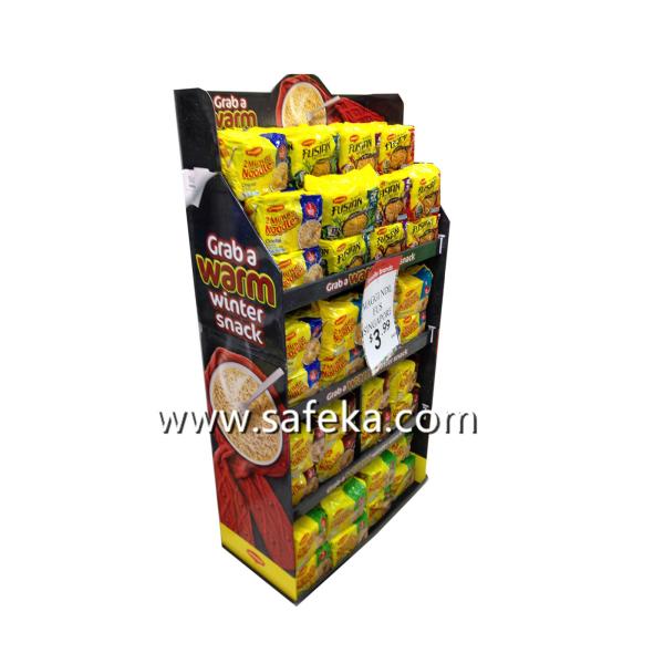 Snacks POP Cardboard Display Stand in Store