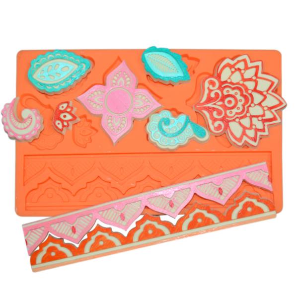 DIY Silicone Baking Utensils Cake Tools Fondant Silicone Lace Mat Sustainable