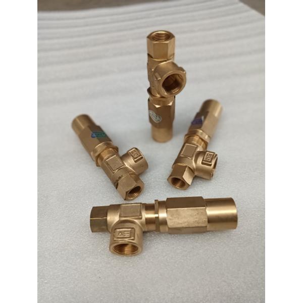 Rust Resistance Water Truck Valve Easy Operation Brass Safety Relief Valve