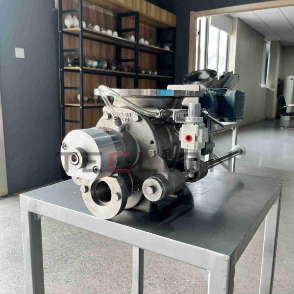 La válvula rotativa se utiliza para el transporte neumático, con un rotor desmontable y una estructura de tipo de limpieza