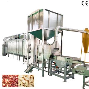 Full Automatic Peanut Roasting and Blanching Production Line for Nut Processing Plants