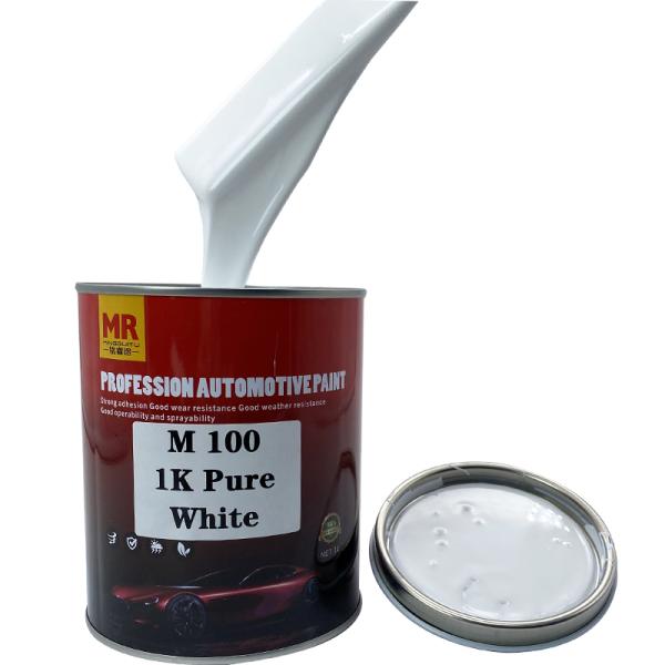 M100 Pure White Car Paint 1k Basecoat Car Paint Yellowing Resistance