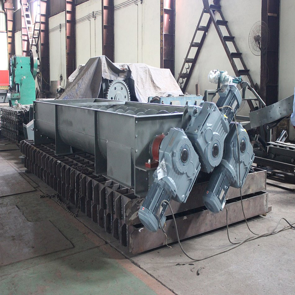 Heat Resistant Trough Screw Auger Conveyor with Multiple Inlets & Outlets and Customizable Length for Dry Bulk Material Handling