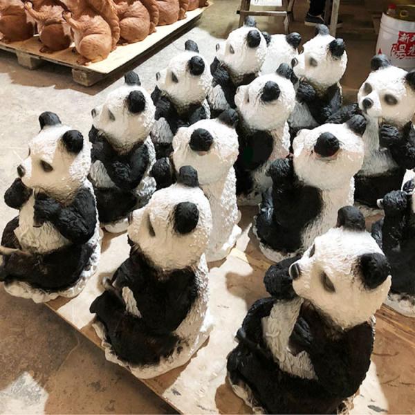 LED panda lights resin waterproof landscape lamp translucent animal outdoor park lawn lamp