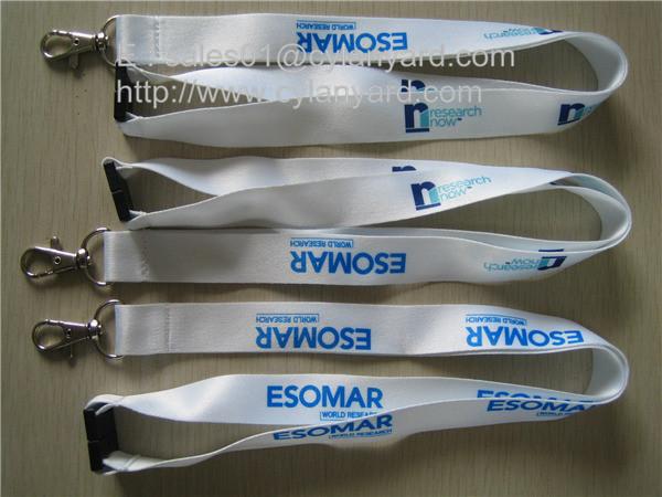 Safety breakaway neck lanyard with sublimated full color print