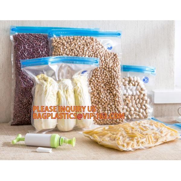 Disposable Transparent Vacuum Sealer Food Storage Plastic Packaging Roll Bag for Food Sealed, Textured Food Freshness St