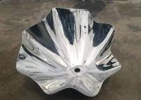 Escultura de aço inoxidável lustrada de Shell do tamanho espelho feito sob encomenda para exterior