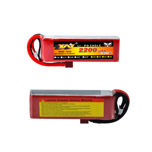 High Capacity 2200mah 35c 4s 14.8v 4s Lithium Polymer Lipo Battery for FPV Rc Helicopter