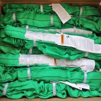 Verticale ronde sans fin de bride de polyester vert 6000 livres de 5-1 de FACTEUR de CONCEPTION