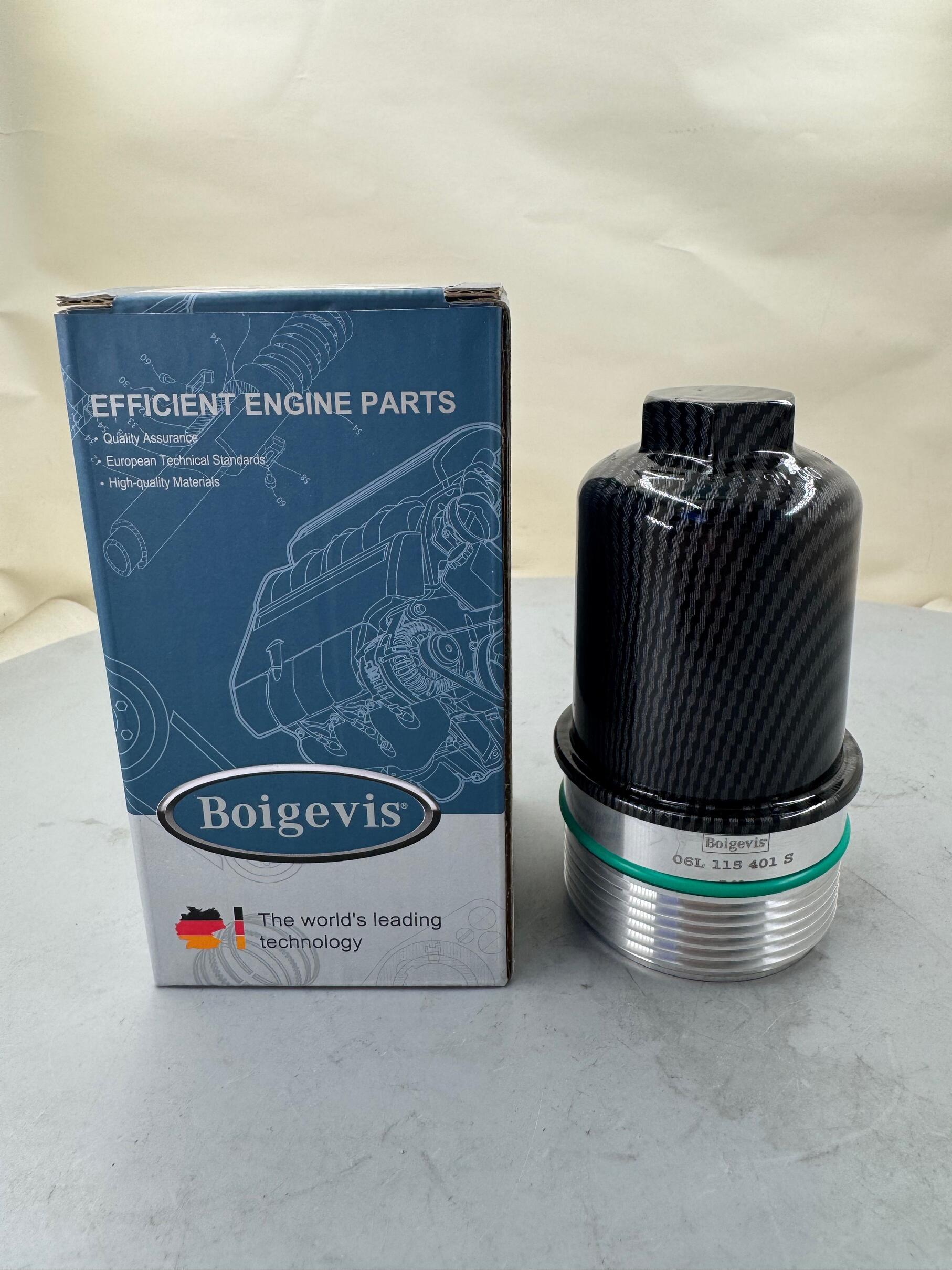 High quality Oil Filter Cap Aluminum Charcoal Gray 06L115401S for B9