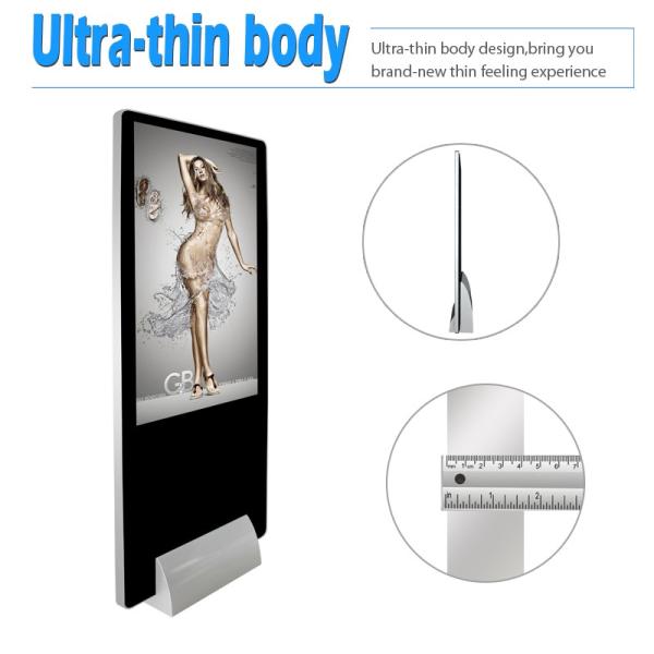 Shopping Mall Floor Standing Digital Signage , 49 Inch HD Video Digital Kiosks Touch Screen