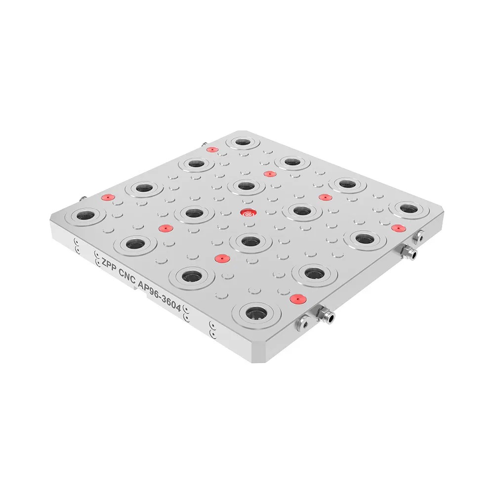 Automated Multi Station Zero Point Plate with Self Centering Workholding