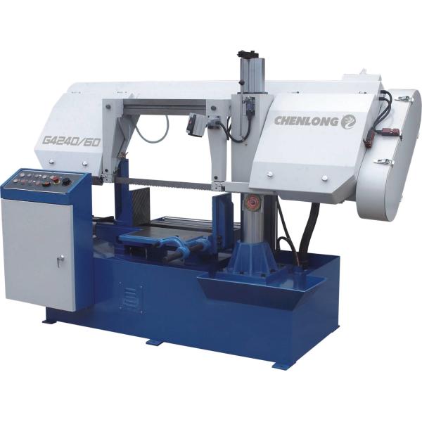 G4240/60 Manual Work Feeding Semi Automatic Bandsaw Machine
