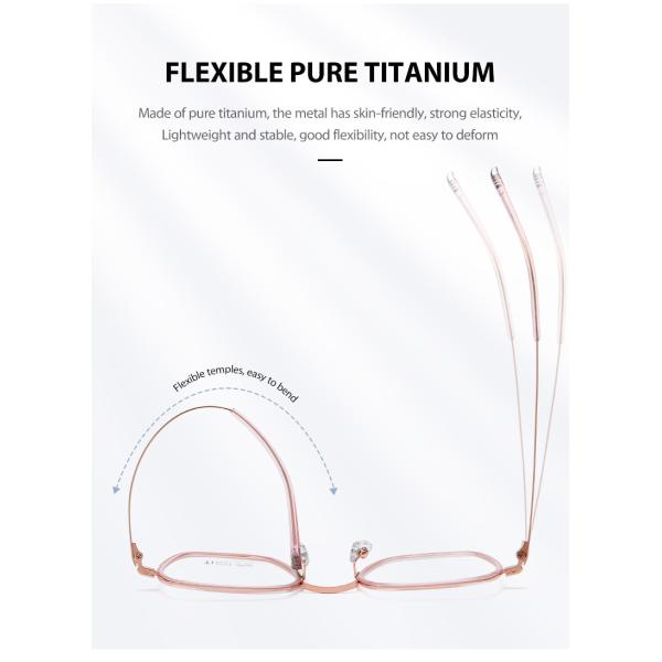 Свет стекел чтения титана ацетата OEM ориентированный на заказчика анти- голубой