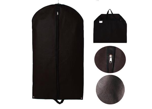 420D Polyester Mothproof Suit Protector Garment Bag With Mental Eyehole