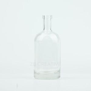 500ml High White Liquor Bottle Cork Top For Gin 580g CY-759