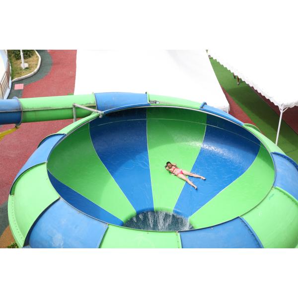 Easy Installation Fiberglass Water Slides Space Bowl Water Slide For Water Park