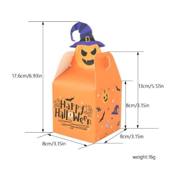 Коробки бумаги пищевого контейнера конфеты шоколада хеллоуина призрака упаковывая 27g