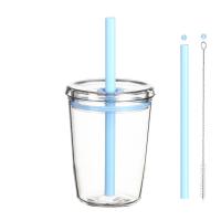 8.5*11.5cm Bpa Free Plastic Straw Cup with Sealed And Leakproof Technology