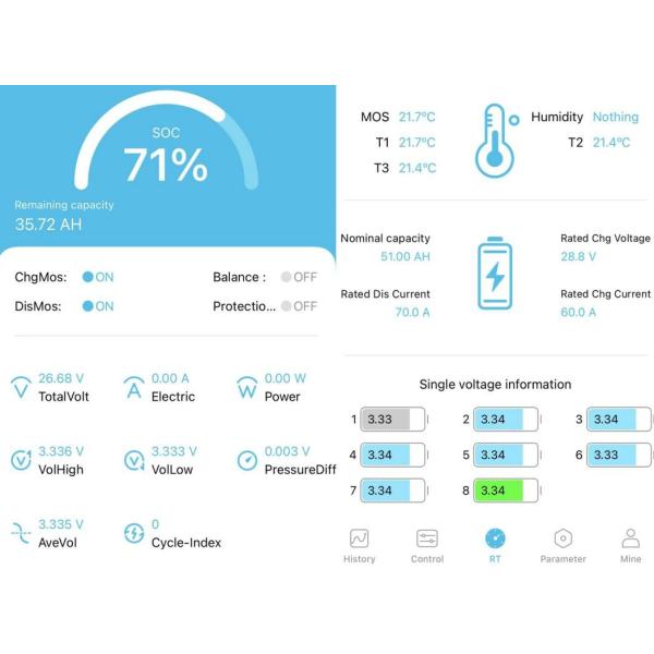 ПРИЛОЖЕНИЕ Bluetooth 24 фосфорнокислого железа лития батареи вольта цикла морских глубоких