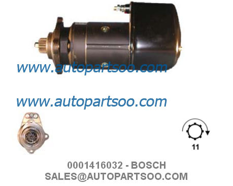 0001417030 - BOSCH Starter Motor 24V 6.6KW 11T MOTORES DE ARRANQUE