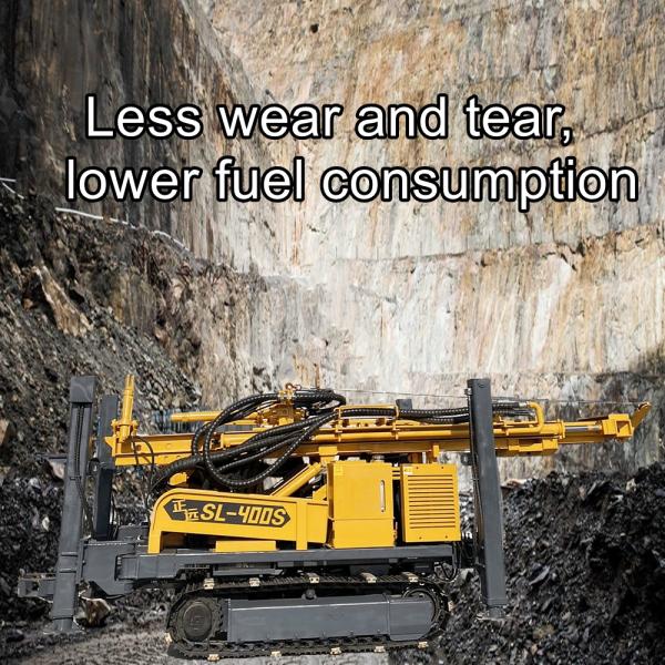 Rotary Crawler Water Well Drilling Rig Air Hammer Down Hole Drilling Equipment 55kw