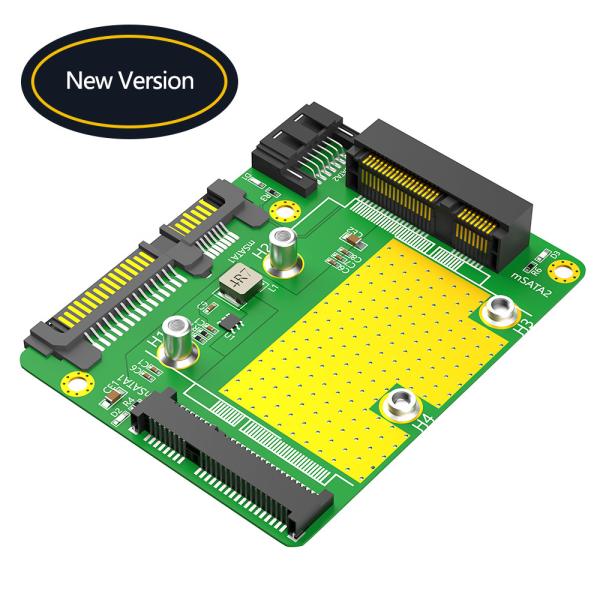 Настроенный USB Dual Msata SSD к Dual SATA3 адаптер Новая версия
