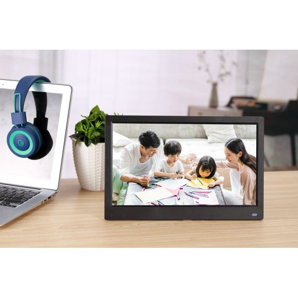 250-300 Nits Touch Screen Digital Photo Frames 12.5 Inch RMVB AVI MKV Video Format