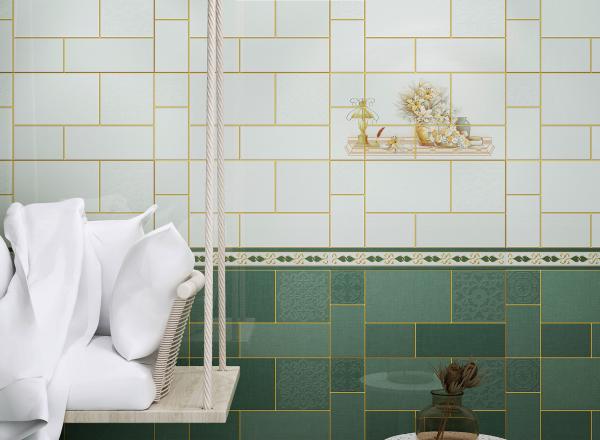 AAA Grade Ceramic Wall Tiles 300x600mm Moisture-Proof Indoor